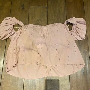 Off the shoulder crop top